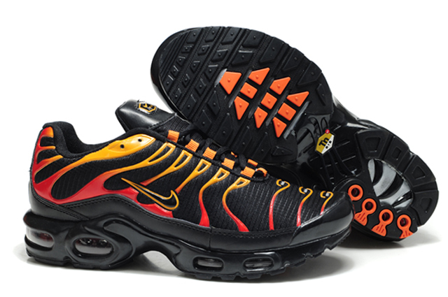 New Men'S Nike Air Max Tn Black/ Yellow/Red